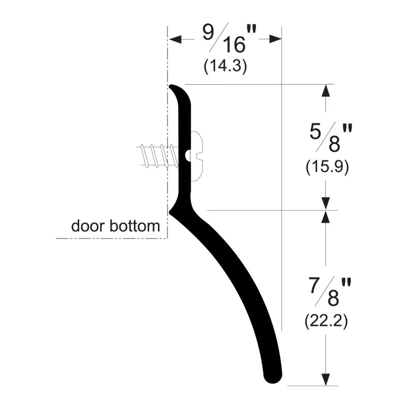 Pemko 346C-36 Door Top Weatherstrip 36", Clear Anodized Aluminum
