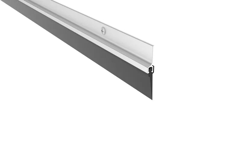 Pemko 307AV-36 Door Bottom Sweep 36", Mill Aluminum, Gray Eco-V Insert