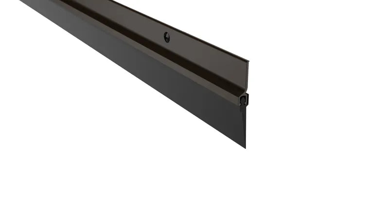 Pemko 307AV-36 Door Bottom Sweep 36", Mill Aluminum, Gray Eco-V Insert