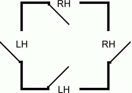 20GA HM Door Slab Only 6'-8" – 1-3/4"  | 90-Min F.R. Label| Cyl.Lock Prep | 161|
